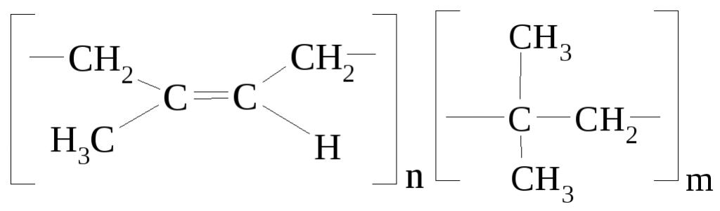 Изображение формулы бутилкаучука